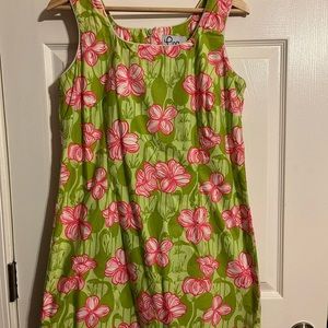 Rare Vintage Lilly Pulitzer Flamingo & Floral Print Dress